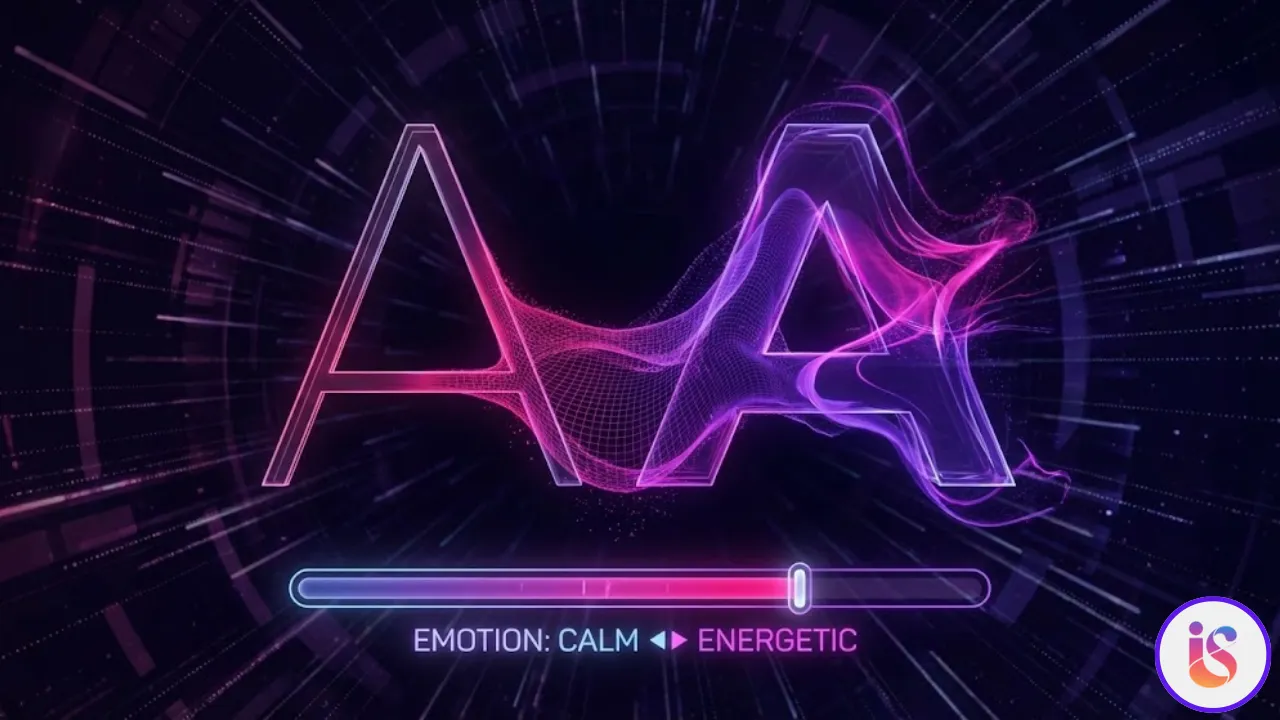 Variabler Font ändert Stärke je nach emotionalem Kontext.