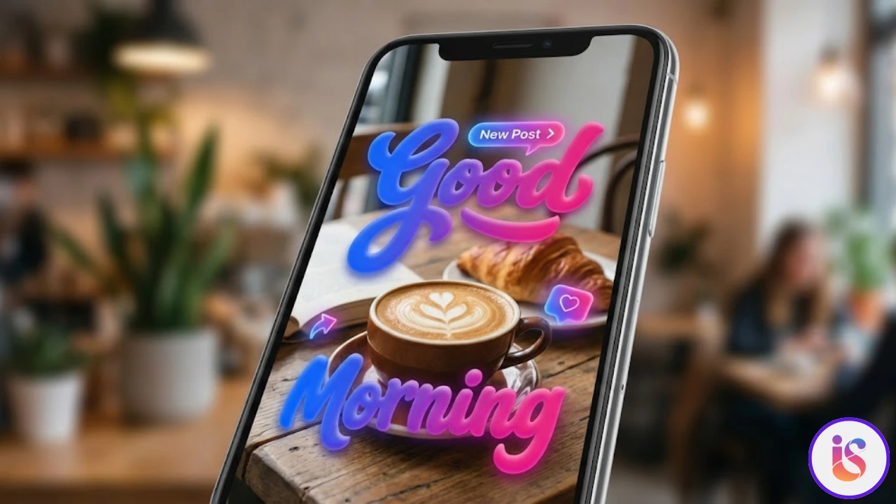 Kreative Schriftnutzung in einer Instagram Story.