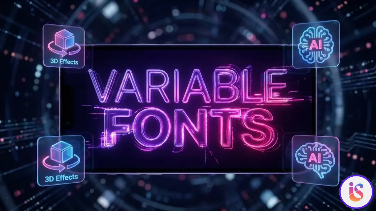 Variable Fonts passen sich dynamisch dem Handybildschirm an.