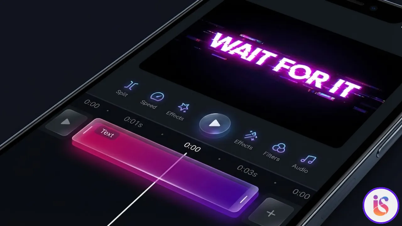 Video-Editor-Timeline mit Texthook
